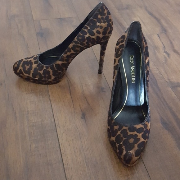Enzo Angiolini‎ - Easamendra Leopard Heels - Picture 1 of 6